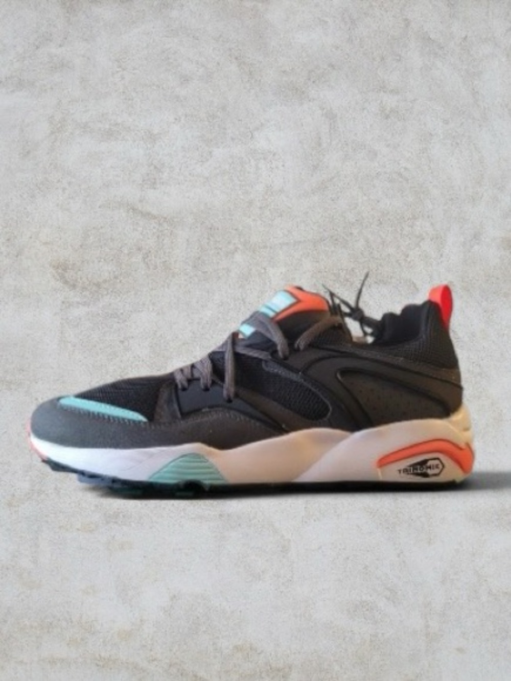 Puma Black & Steel Gray Shoe Box Label